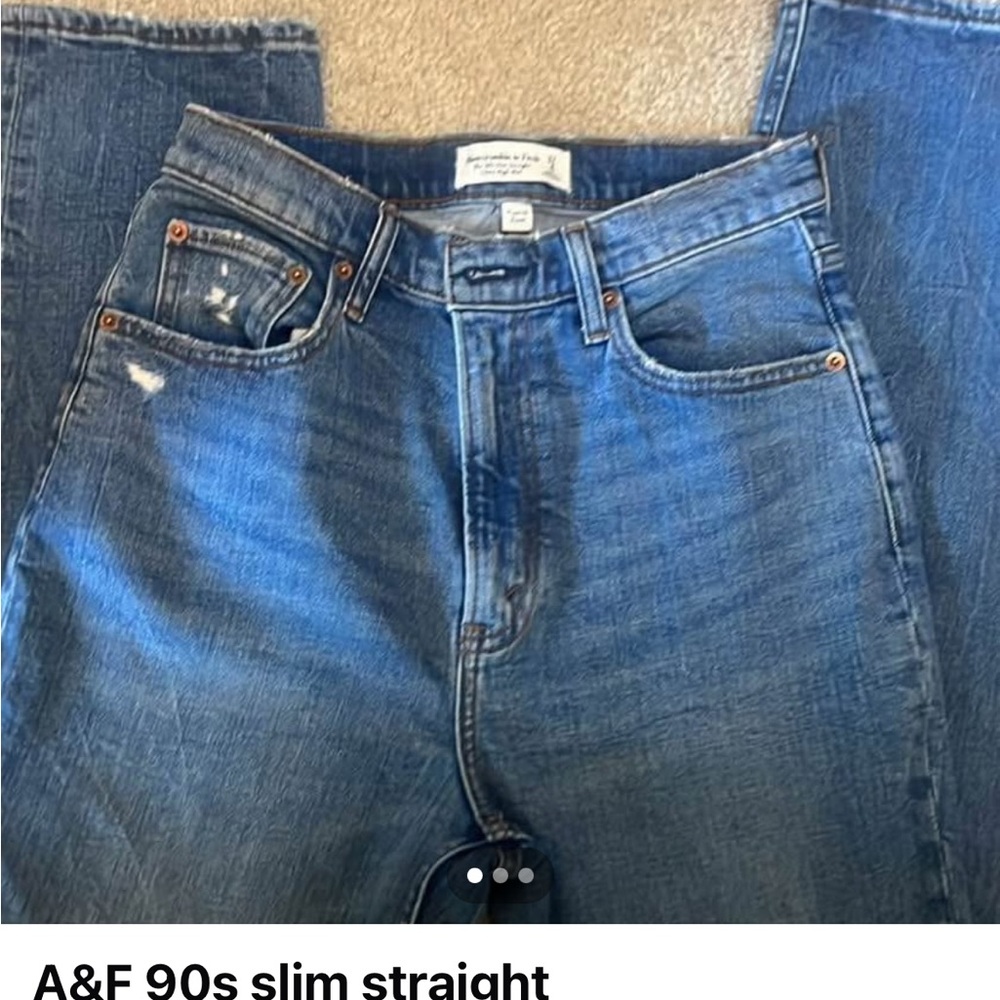 Abercrombie & Fitch Blue Slim Straight Jeans